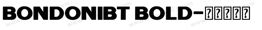 bondonibt bold字体转换